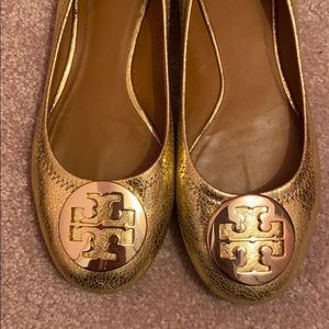 Tory Burch ballet flats size 8M color gold